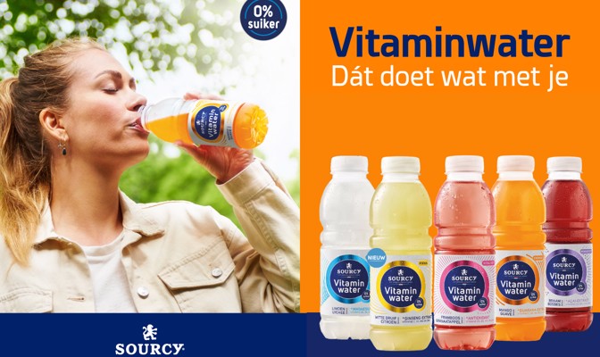 Sourcy Vitaminwater: Dat doet wat met je