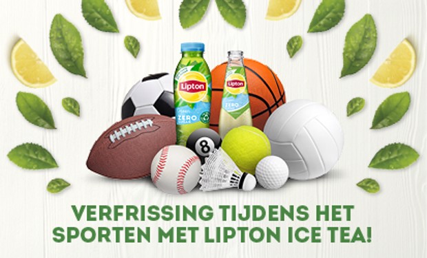 Verfrissing tijdens het sporten met Lipton Ice Tea!