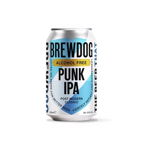 Brewdog Punk Alcohol Free IPA 0,5% blik tray 24x0,33L