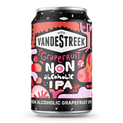 VandeStreek Grapefruit 0,5% blik doos 24x0,33L