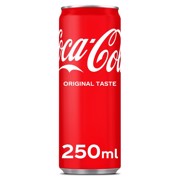 Coca-Cola Regular blik     tray 24x0,25L