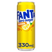 Fanta Lemon Zero Sugar blik  tray 24x0,33L