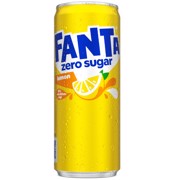 Fanta Lemon Zero Sugar blik tray 6x4x0,25L