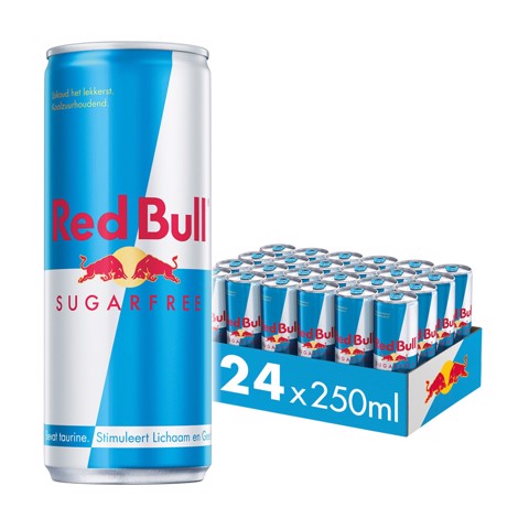 Red Bull Energy Sugarfree blik tray 24x0,25L