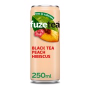 Fuze Tea Black Peach Hibiscus blik tray 24x0,25L