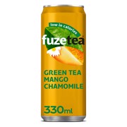 Fuze Tea Green Mango Kamille blik tray 24x0,33L