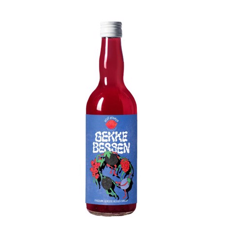 Roze Bunker Gekke Bessen Siroop fles 0,70L
