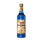 De Kuyper Blue Curacao Siroop fles 0,70L