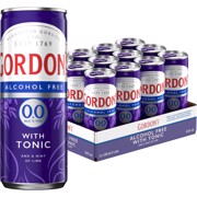 Gordon's 0.0% Tonic Lime blik  tray 12x0,25L