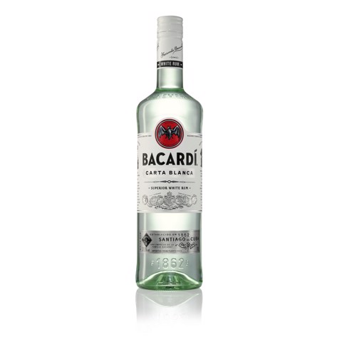 Bacardi Carta Blanca Rum         fles 1,00L