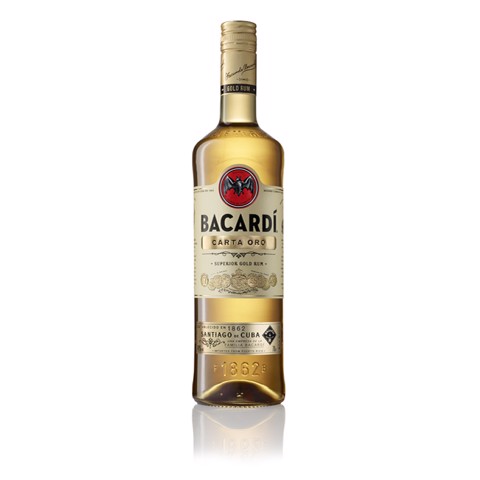 Bacardi Carta Oro Rum            fles 1,00L