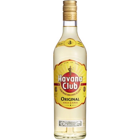 Havana Club White Rum 3 YO   fles 0,70L