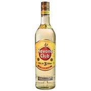 Havana Club White Rum 3 YO   fles 0,70L