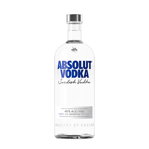 Absolut Blue Vodka            fles 1,00L