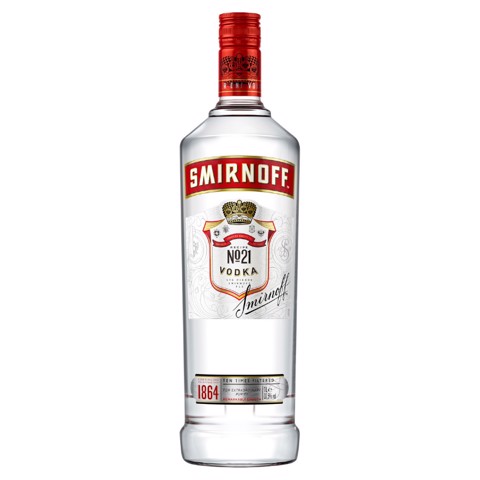 Smirnoff Regular Red Vodka     fles 1,00L