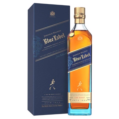 Johnnie Walker Whisky Blue Label   fles 0,70L