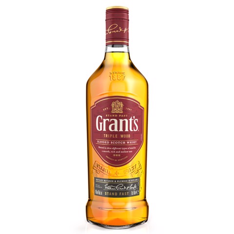 Grant's Triple Wood Scotch Whisky fles 1,00L