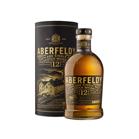Aberfeldy Highland Single Malt 12 YO fles 0,70L