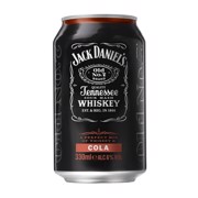 Jack Daniel's Whiskey & Cola blik    tray 12x0,33L
