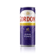 Gordon's Gin & Tonic blik  tray 12x0,25L