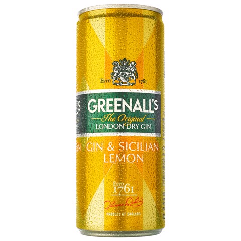 Greenall's Gin & Lemon blik tray 12x0,25L
