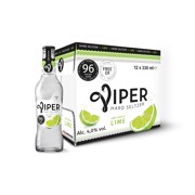 Viper Hard Seltzer Lime fles doos 12x0,33L