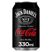 Jack Daniel's & Coca-Cola blik tray 12x0,33L