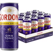 Gordon's Gin & Tonic blik  tray 12x0,25L