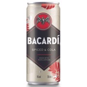 Bacardi Spiced & Cola blik   tray 12x0,25L