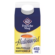 Friesche Vlag Halvamel Koffiemelk pak tray 18x455ml
