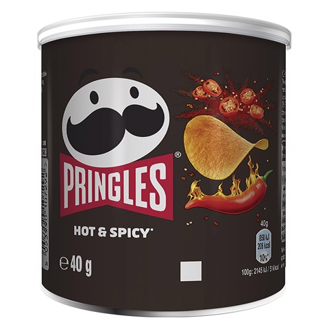 Pringles Hot en Spicy       doos 12x40gr