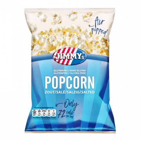 Jimmy's Popcorn Zout        doos 21x17gr