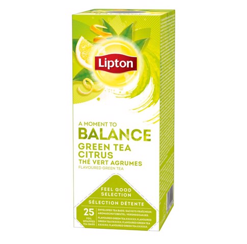 Lipton Feel Good Selection Green Tea Citrus doos 25st