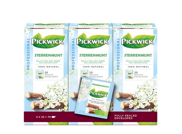 Pickwick Professional Sterrenmunt doos 3x25x2gr