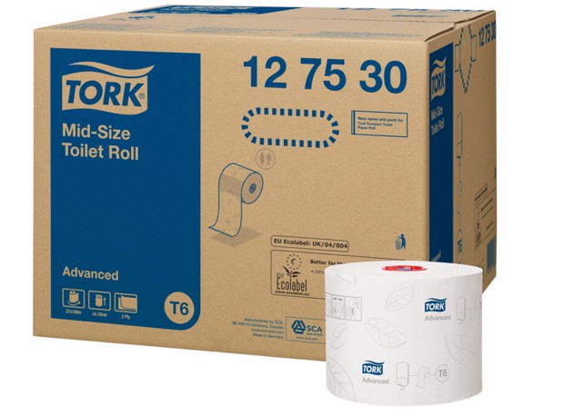 Tork T6 Twin MS Toiletpapier 2-laags Wit pak 27st
